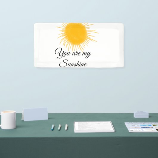 Du bist meine sonnengelbe orange Sonnenstrahlen hi Banner (Messe)