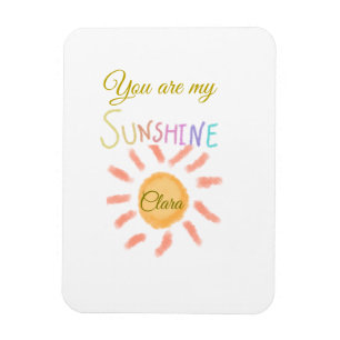 Du bist meine sonnengelbe orange Sonnenstrahlen hi Magnet