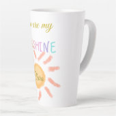 Du bist meine sonnengelbe orange Sonnenstrahlen hi Milchtasse (Rechte Ecke)
