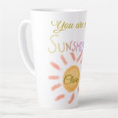 Du bist meine sonnengelbe orange Sonnenstrahlen hi Milchtasse (Linke Ecke)