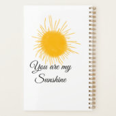 Du bist meine sonnengelbe orange Sonnenstrahlen hi Planer (Rückseite)