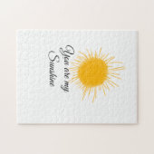 Du bist meine sonnengelbe orange Sonnenstrahlen hi Puzzle (Horizontal)