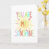 Du bist meine Sonnengrußkarte I Liebe du Karte (Gelbe Blume)