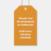 Du bist meine Sonnenschein Baby-Dusche Danke Geschenkanhänger (Rückseite)