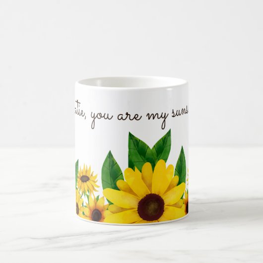 Du bist meine Sonnenschein-Tasse Kaffeetasse (Mittel)
