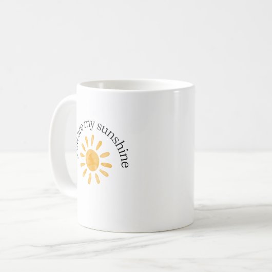 Du bist meine Sonnenschein-Tasse Kaffeetasse (Vorderseite Links)