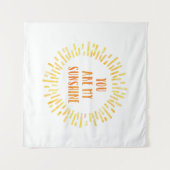 Du bist meine Sonnenscheinblendfarbe Wandteppich (Vorderseite (Horizontal))