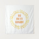 Du bist meine Sonnenscheinblendfarbe Wandteppich (Vorderseite)