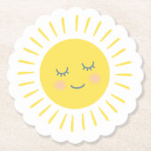 Du bist meine sonnenscheinige glückliche Sonne Untersetzer (Vorderseite)