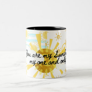 Du bist meine sonnenscheinige Tasse Spaß und grafi