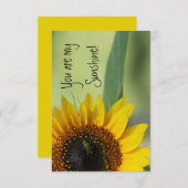 Du bist meine Sonnenscheinkarte Dankeskarte (Vorne/Hinten)