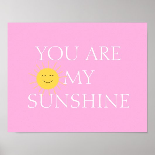 Du bist meine Sonnenscheinmädchen als Poster (Vorne)