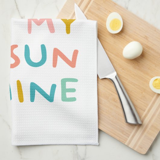 Du bist meine Sonnenscheinpalette Geschirrtuch (Viertel Falte)