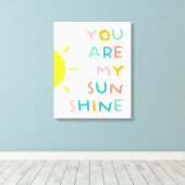 Du bist meine Sonnenscheinpalette Leinwanddruck (Insitu (Holzboden))