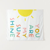 Du bist meine Sonnenscheinpalette Wandteppich (Vorderseite (Horizontal))