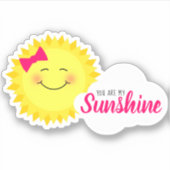 Du bist meine Sonnenscheinsonne Aufkleber (Vorderseite)