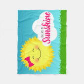 Du bist meine Sonnenscheinsonne Fleecedecke (Vorderseite)