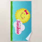 Du bist meine Sonnenscheinsonne Strandtuch (Vorderseite)