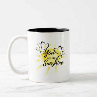 Du bist meine Sonnenscheinsonne Zweifarbige Tasse