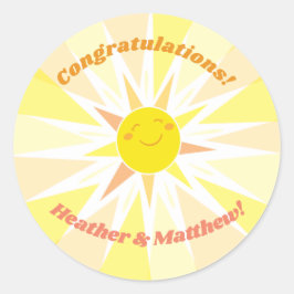 Du bist meine Sonnenschutzdusche Runder Aufkleber