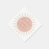 Du bist meine Sonnenschutzdusche Serviette (Ecke)