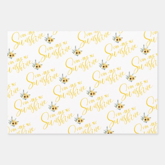 Du bist meine Sonnenschutzhülle Geschenkpapier Set (Vorderseite)