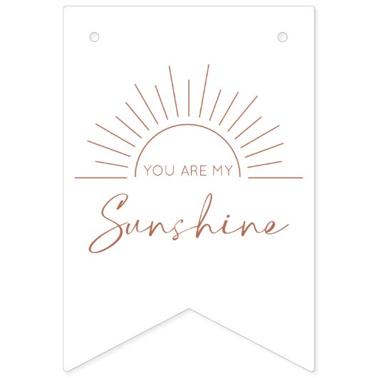 Du bist meine Sonnenschutzjungfahnen Wimpelkette (Zweite Fahne)