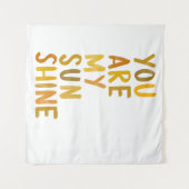 Du bist meine Sonnenschutzmauer Wandteppich (Vorderseite (Horizontal))