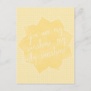 Du bist meine Sonnenstrahl-Postkarte Postkarte