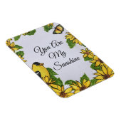 Du bist meine sonnige, fröhliche Vogelblüte Magnet (Rechte Seite)