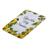 Du bist meine sonnige, fröhliche Vogelblüte Magnet (Linke Seite)