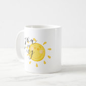 Du bist meine sonnige Liebe, dass du zum Mond und  Kaffeetasse (Vorderseite Links)