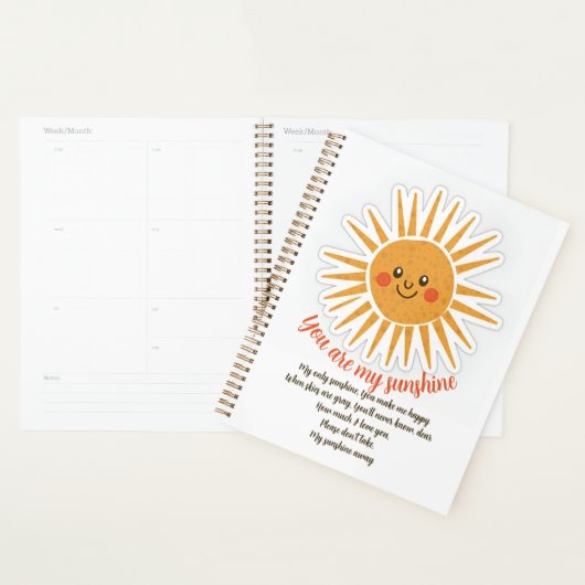 Du bist meine sonnigen Texte Planer (Anzeige)