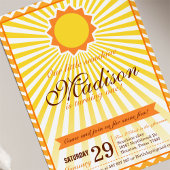 Du bist meine Sunshine Birthday Party Einladung