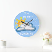 Du bist meine SUNSHINE Große Wanduhr (Zuhause)