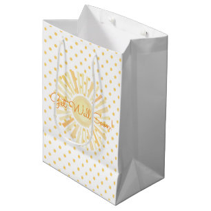 Du bist meine Sunshine Polka Dots gut werden bald. Mittlere Geschenktüte