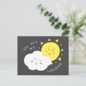 Du bist meine Sunshine-Postkarte Postkarte (Stehend Vorderseite)