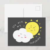 Du bist meine Sunshine-Postkarte Postkarte (Vorne/Hinten)
