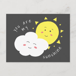 Du bist meine Sunshine-Postkarte Postkarte