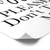 Du bist meine Sunshine Word Art Poster (Ecke)