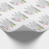 Du bist meine Sunshine Word Art Typografie Geschenkpapier (Ecke)