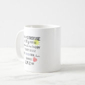 Du bist meine Sunshine Word Art Typografie Kaffeetasse (Vorderseite Links)
