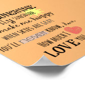 Du bist meine Sunshine Word Art Typografie Poster (Ecke)