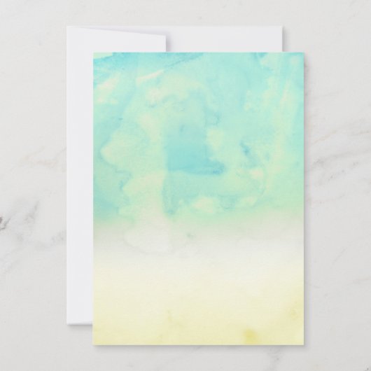 Du bist meine "Sunshine Yellow & Blue Birthday Par Einladung (Rückseite)