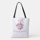 Du bist meine süße Personalisierte Tüte Tasche (Rückseite)