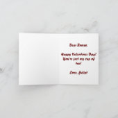 Du bist meine Tasse Tea Valentine Karte (Innenseite)