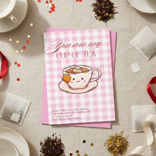 Du bist meine Tasse Tee Lustiger Valentinstag Feiertagskarte