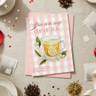 Du bist meine Tasse Tee Lustiger Valentinstag Feiertagskarte