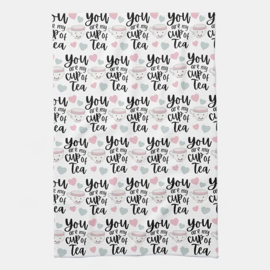 Du bist meine Tasse Teeküchenhandtuch Geschirrtuch (Vertikal)