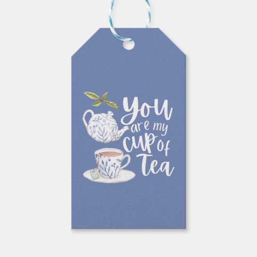 Du bist meine Tasse Teezettel Geschenkanhänger (Vorderseite)